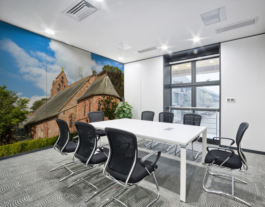 St Hilary Church Erbistock by River Dee Wall Printing