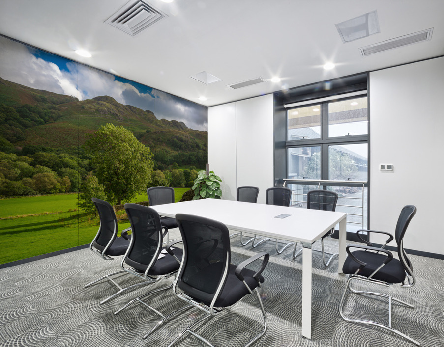 Old stone farm building in Lake District Wall Printing