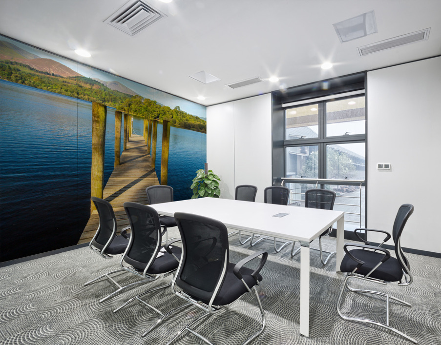 Pier on Derwent Water in Lake District Wall Printing