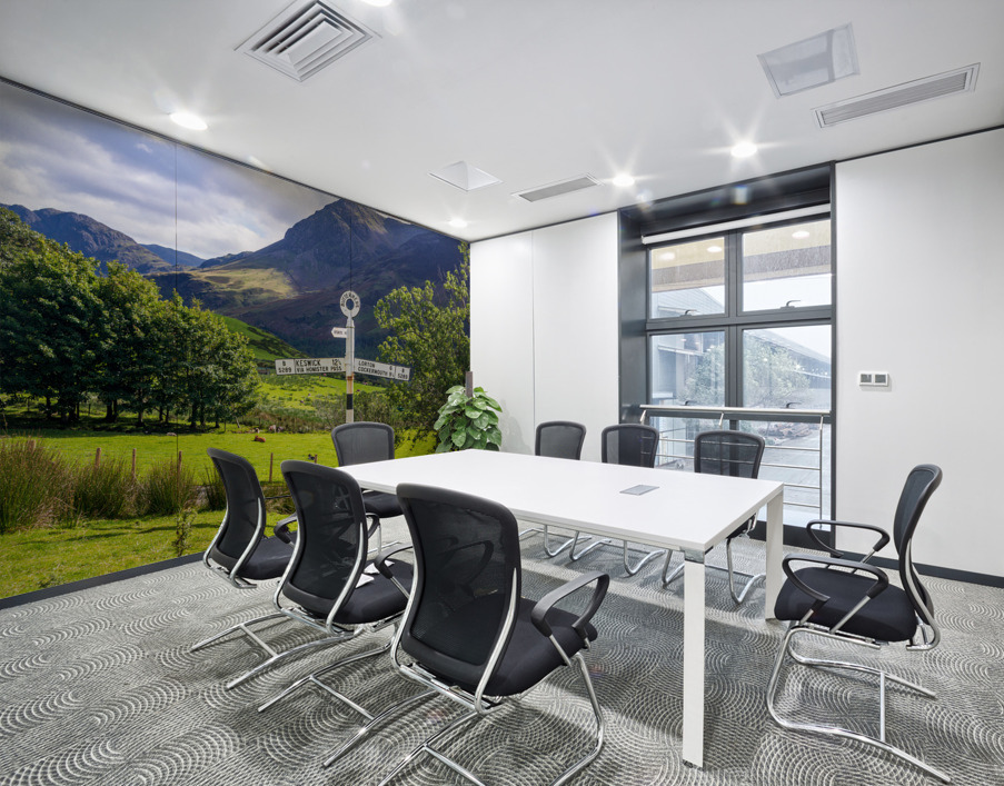 Buttermere road sign in english lake district Wall Printing