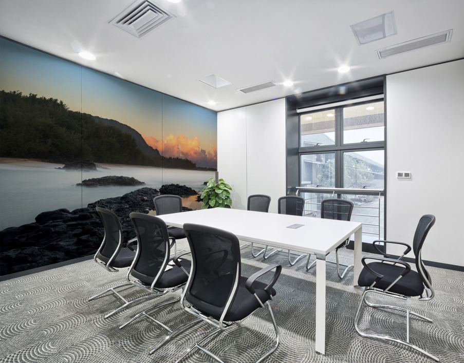 Lumahai Beach Kauai at dawn with rocks Wall Printing