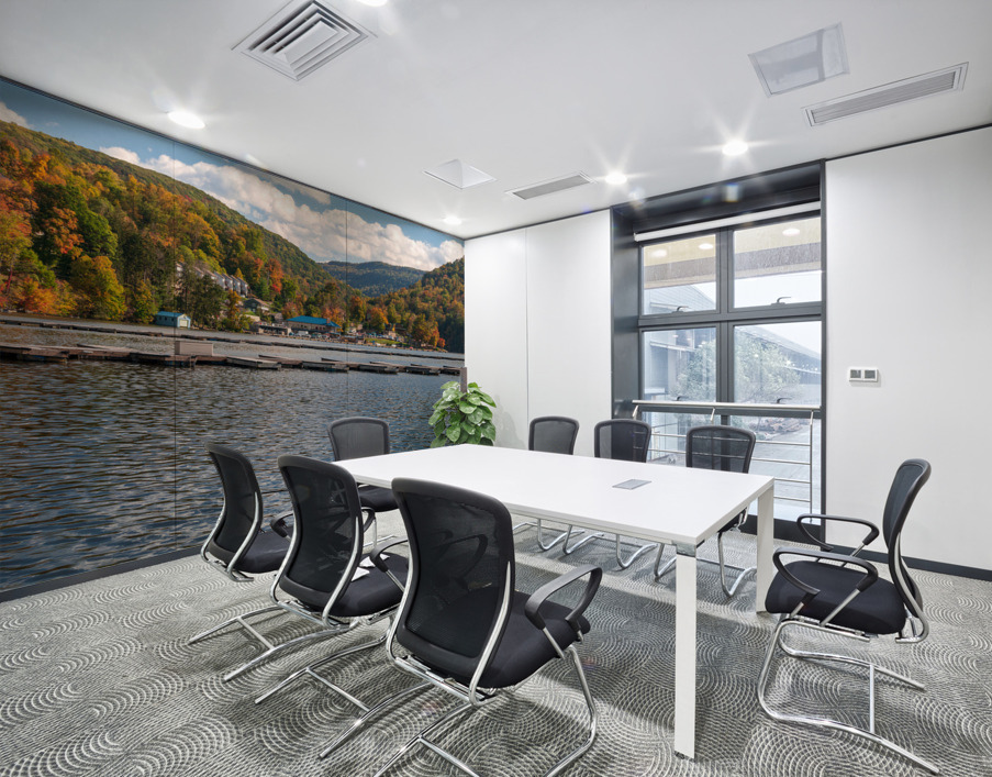 Marina and fall colors on Cheat Lake Morgantown Wall Printing