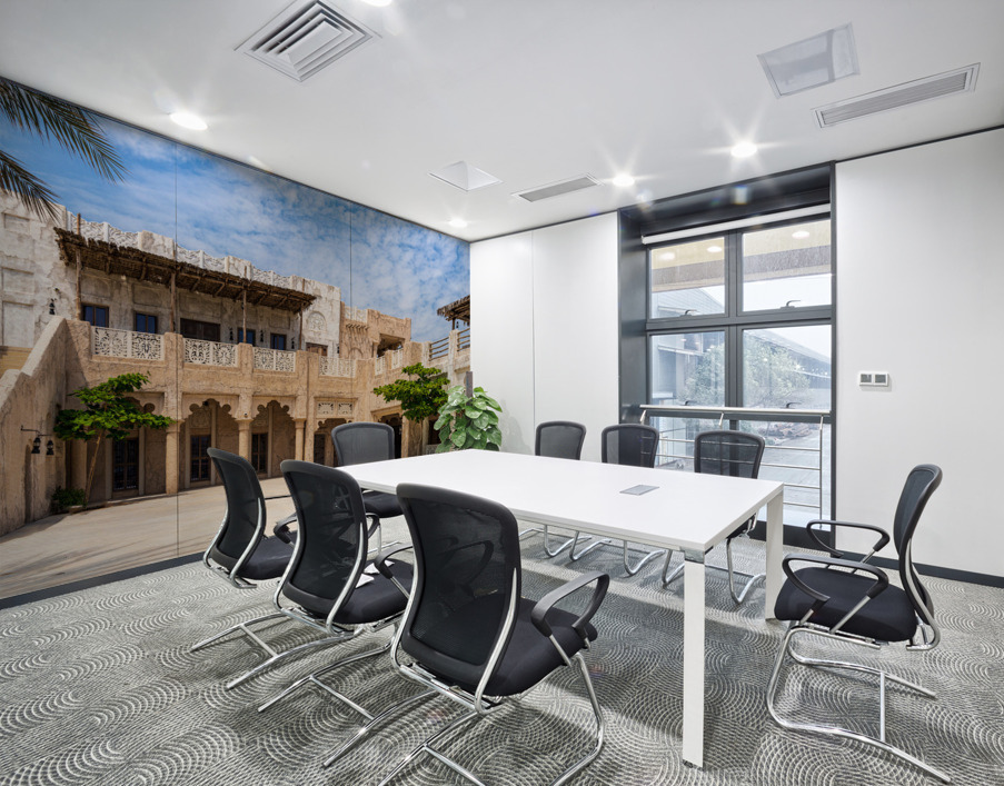 Traditional house in Al Shindagha district and museum in Dubai Wall Printing