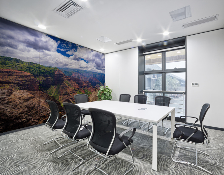 Dramatic sun lighting on Waimea Canyon on Kauai Wall Printing