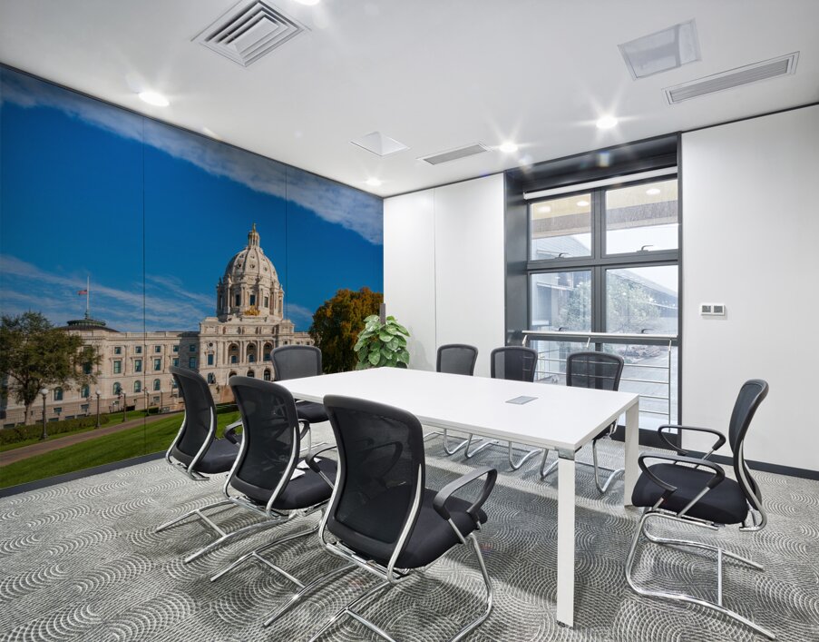 Facade of the State Capitol building in St Paul Minnesota Wall Printing