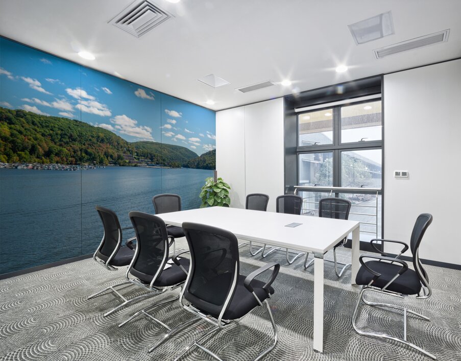 Early fall colors on Cheat Lake in Morgantown WV Wall Printing