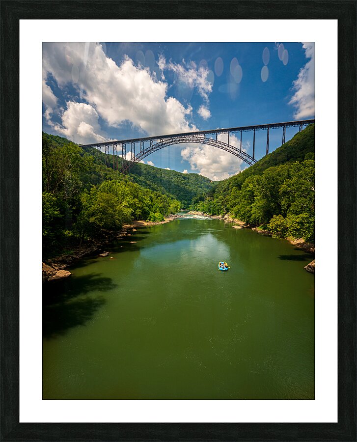 Rafters at the New River Gorge Bridge Picture Frame print