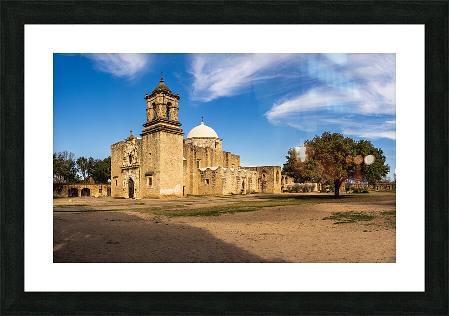 Entrance to the ornate San Jose mission church near San Antonio Impression et Cadre photo