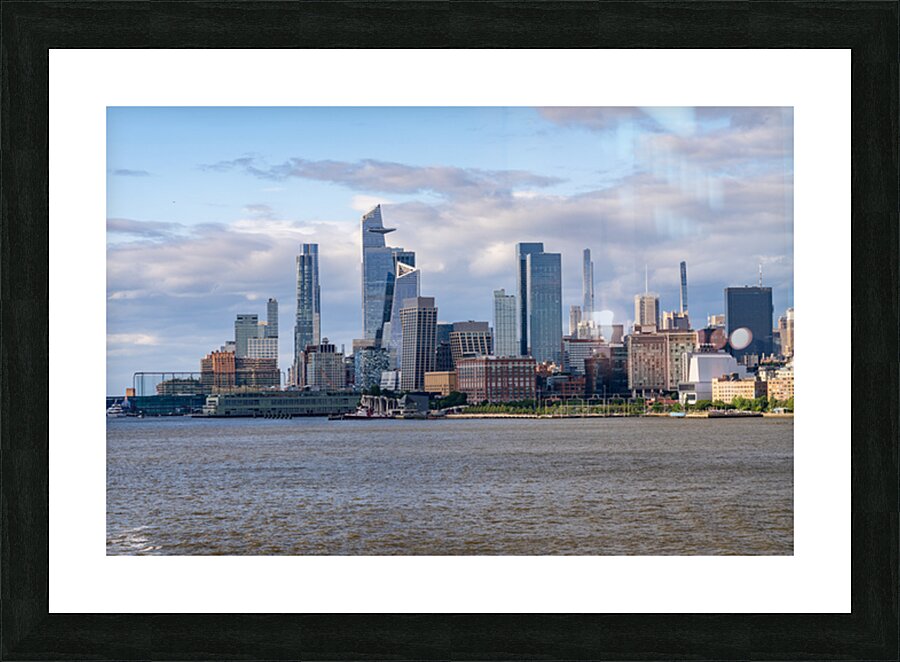 Tall office and apartment buidlings looking back to Hudson Yards Picture Frame print