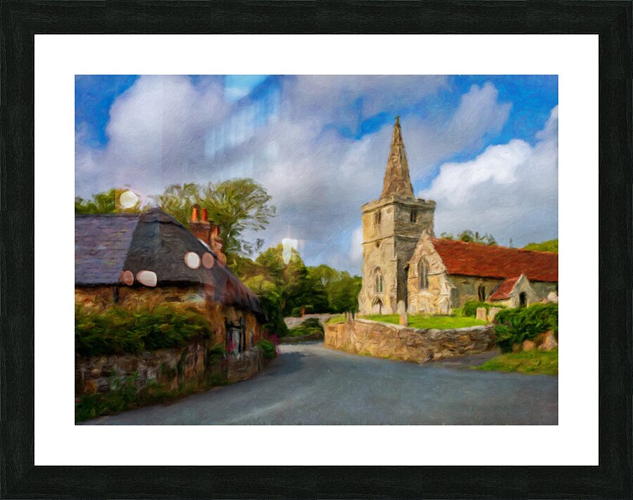 St Peters Church in Shorwell on the Isle of Wight  Picture Frame print