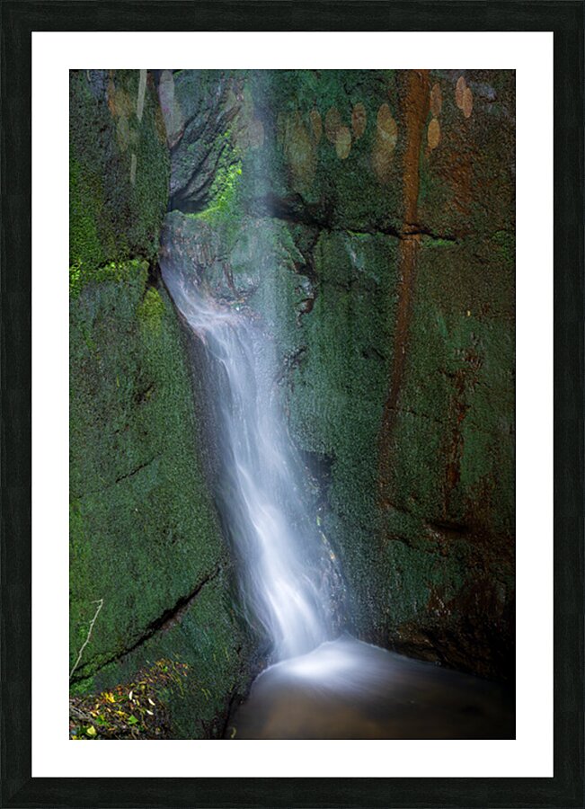 Floodlit waterfall in Shanklin Cline a tourist attraction on the Impression et Cadre photo