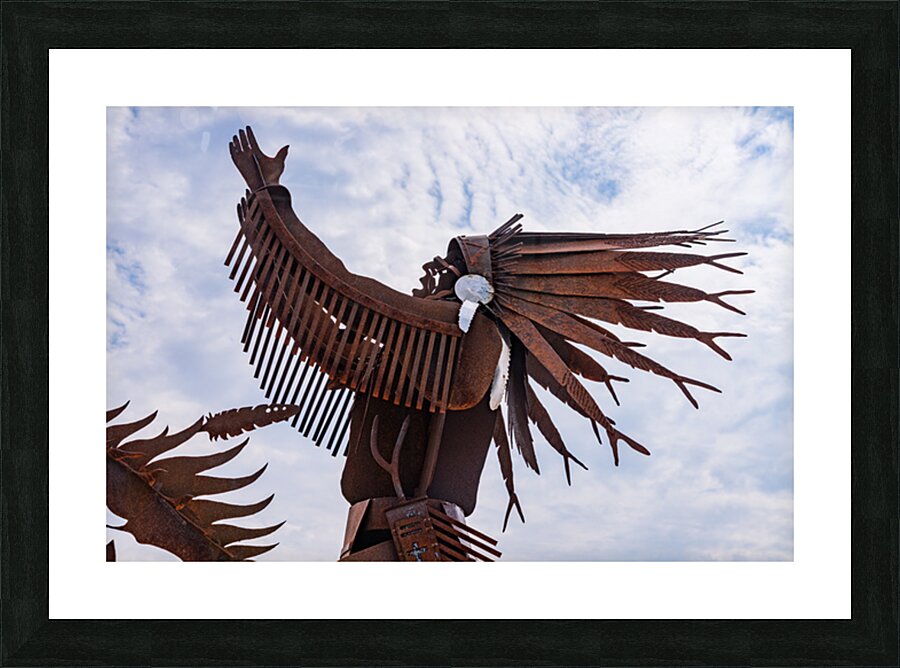 The Salmon Chief metal sculpture in Entiat City Park Washington  Picture Frame print