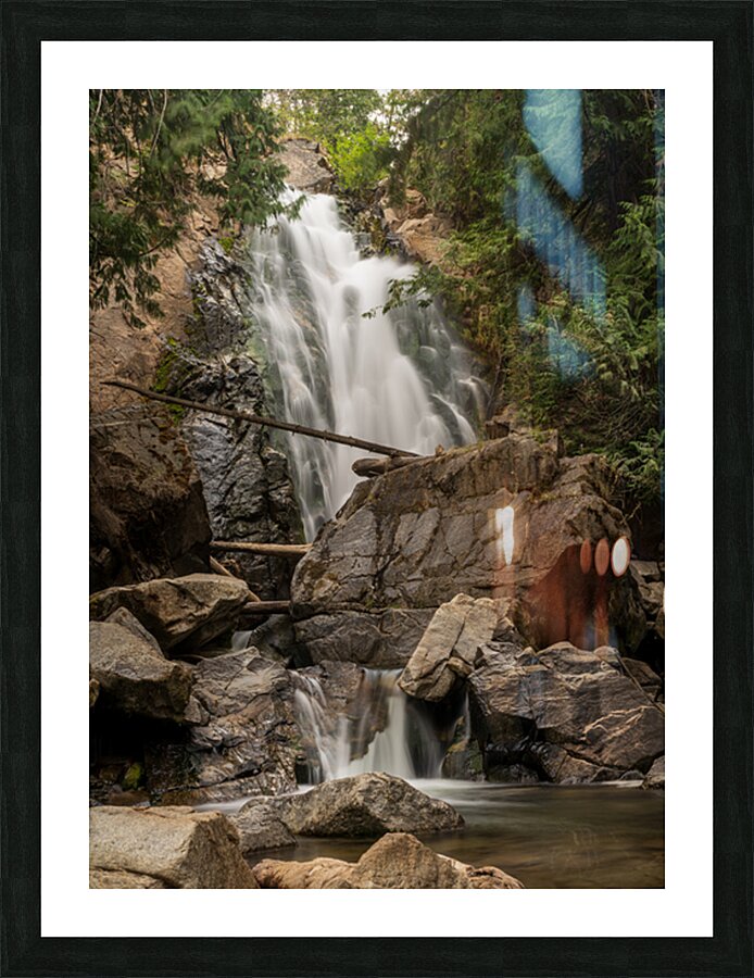 Falls Creek Falls near Winthrop in Cascade Mountains in Washingt Picture Frame print