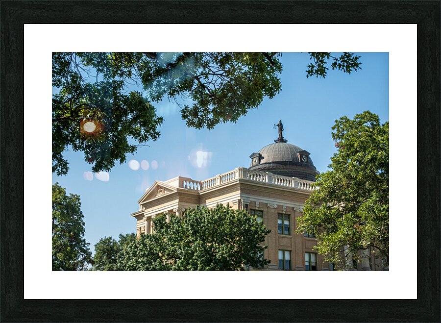 Historic Georgetown Courthouse in the town square in Texas Picture Frame print