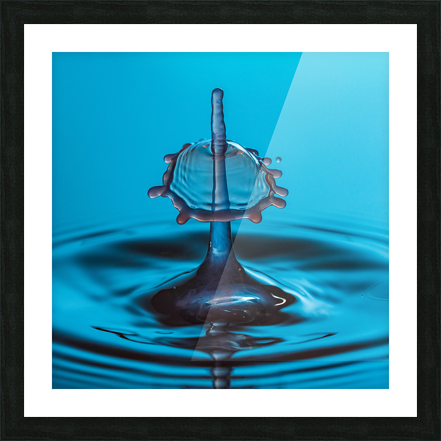 Water droplet collision - penetration Frame print