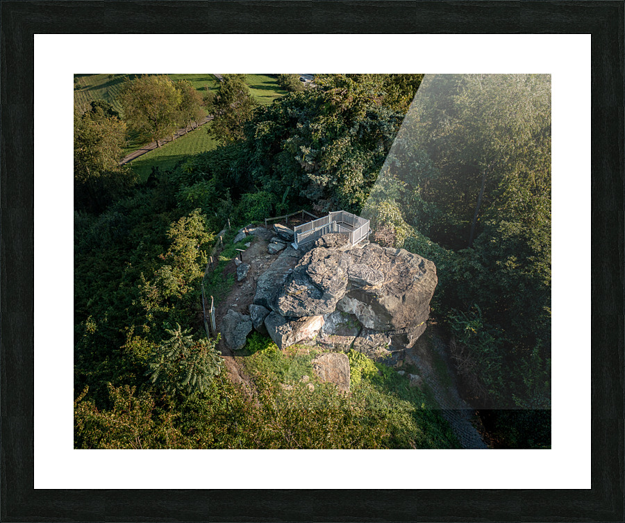 Aerial view of the rock known as Dorseys Knob  Impression encadrée