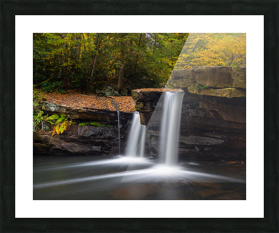Waterfall on Deckers Creek near Morgantown WV  Framed Print Print
