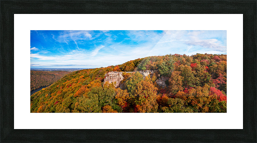 Coopers Rock state park overlook panorama with fall colors  Impression encadrée