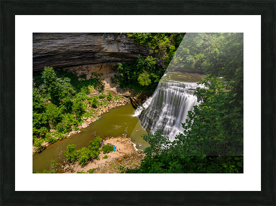 Burgess Falls waterfall in Tennessee in summer Impression et Cadre photo