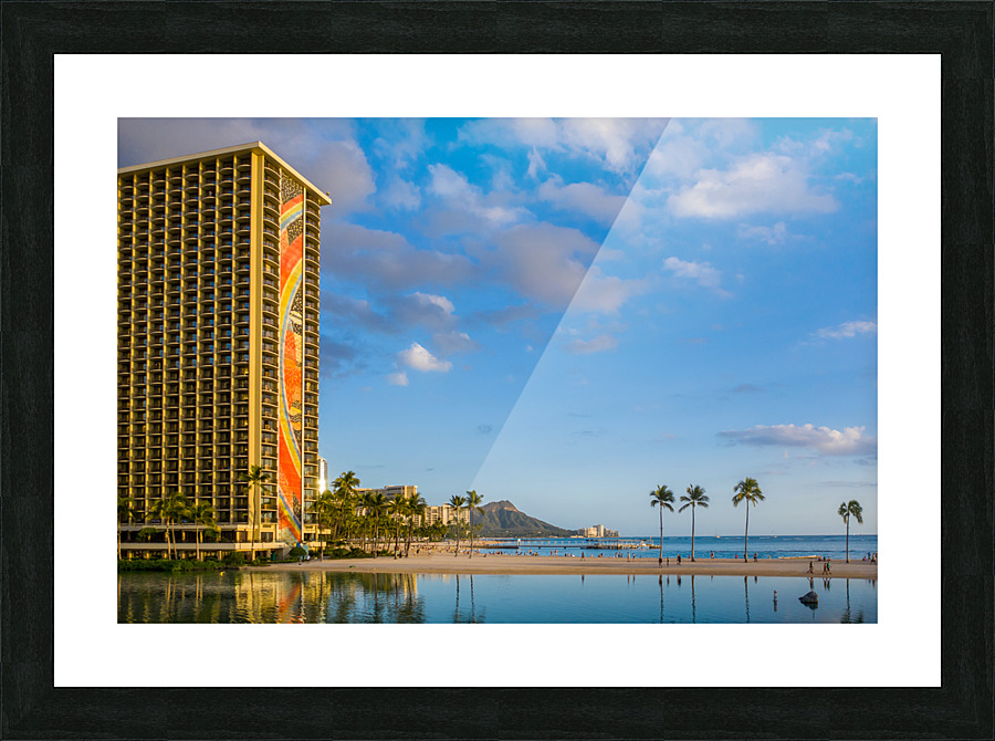 Hilton Hawaiian Village in Waikiki Hawaii Picture Frame print