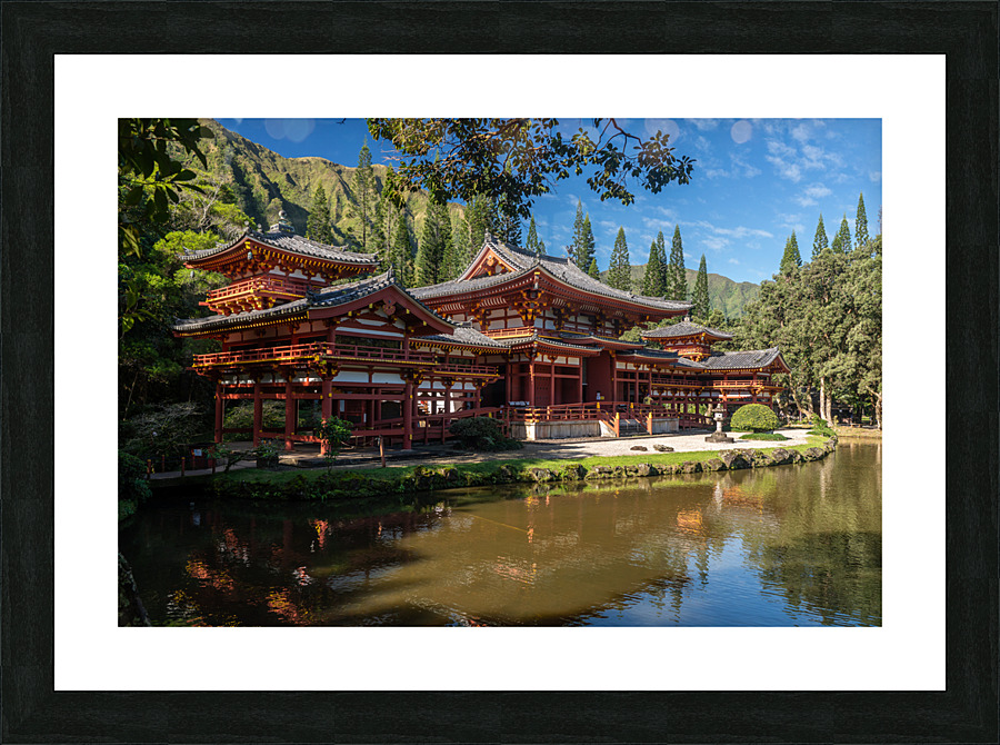 Byodo In buddhist temple on Oahu Hawaii Picture Frame print