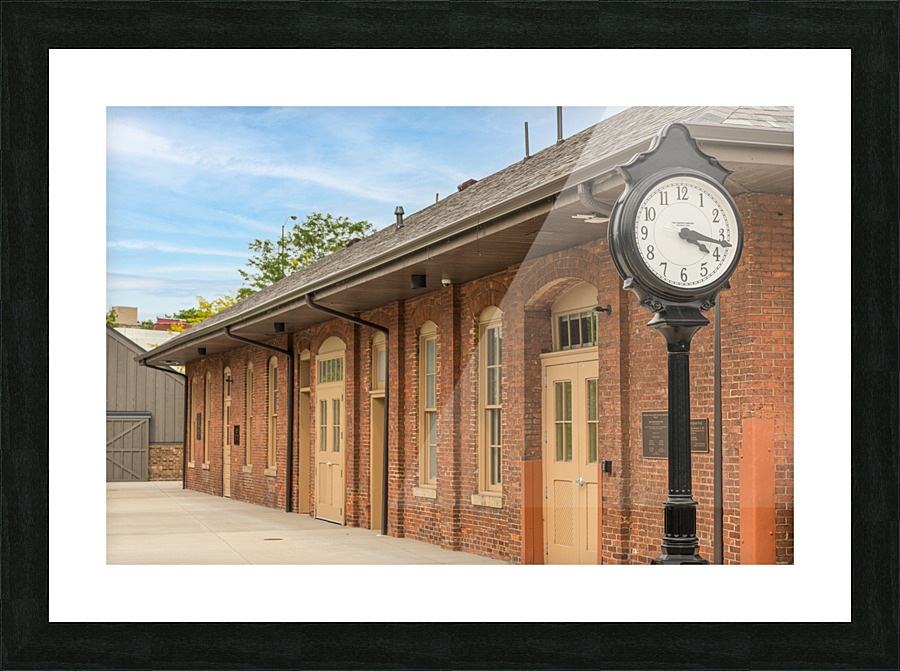 Restored Union Railway station building in Morgantown Picture Frame print