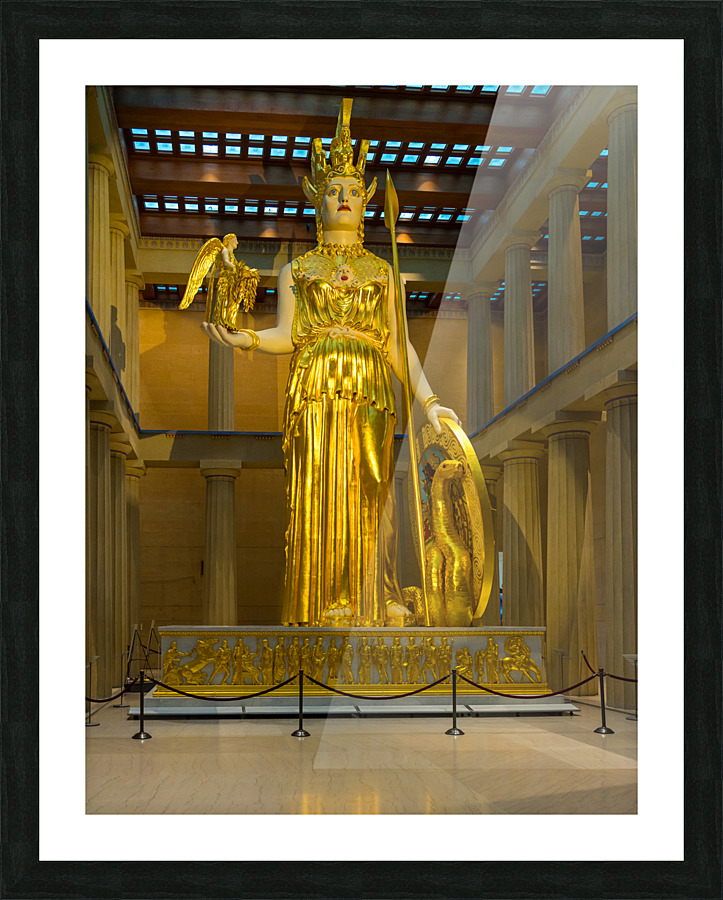 Statue of Athena in Nashville Parthenon  Impression encadrée