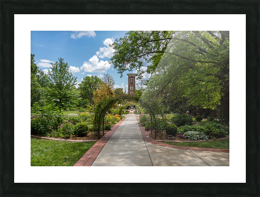 Garden of Belmont Mansion in Nashville Tennessee Picture Frame print