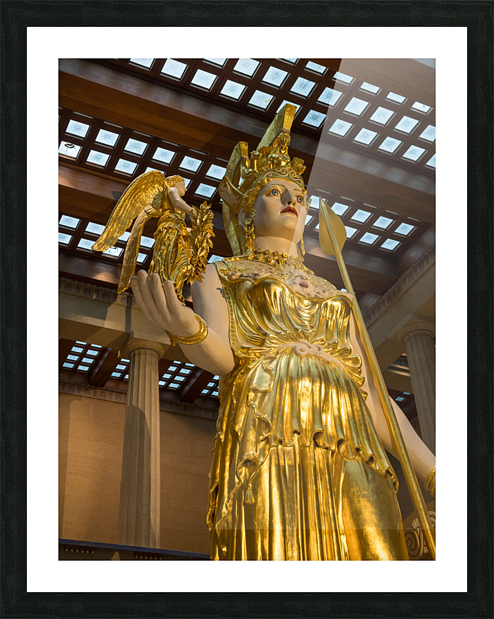 Statue of Athena in Nashville Parthenon  Framed Print Print