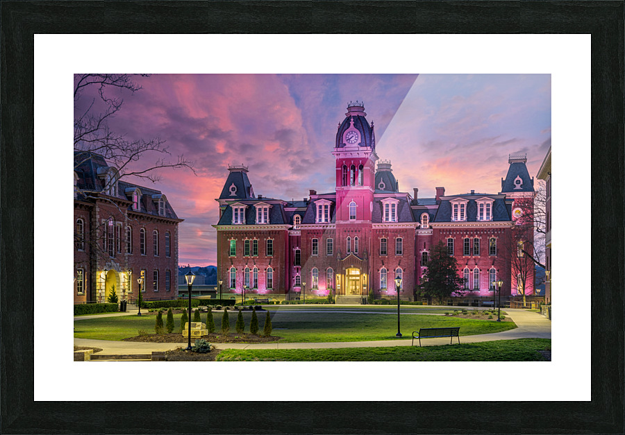 Woodburn Hall at West Virginia University in Morgantown WV Picture Frame print