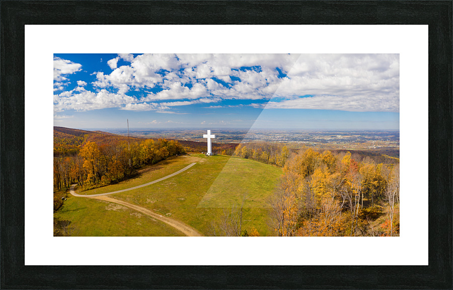 Great Cross of Christ in Jumonville near Uniontown Pennsylvania Picture Frame print