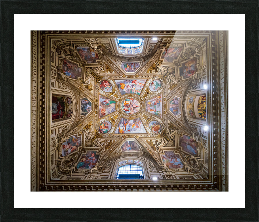 Side Chapel of the Basilica of St Mary in Trastevere  Framed Print Print