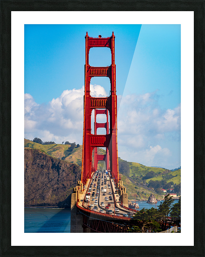 Golden Gate Bridge from state park  Impression encadrée