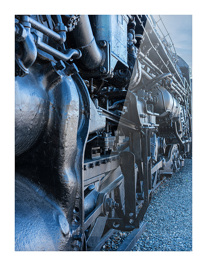 Santa Fe locomotive 5021 at Sacramento  Framed Print Print
