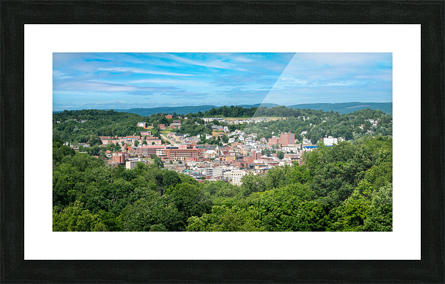 Overview of City of Morgantown WV  Framed Print Print