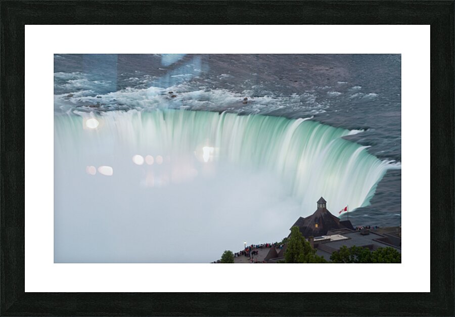 Wide view of Canadian Horseshoe Falls at Niagara Picture Frame print