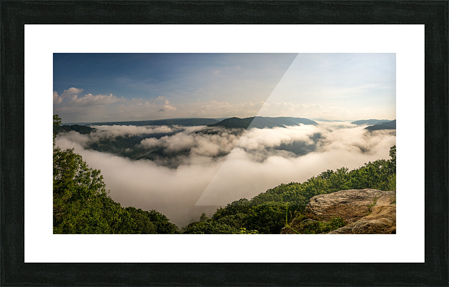 Grand View in New River Gorge  Framed Print Print
