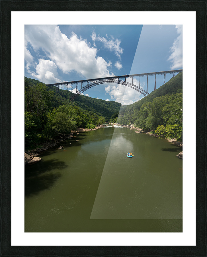 Rafters at the New River Gorge Bridge  Framed Print Print