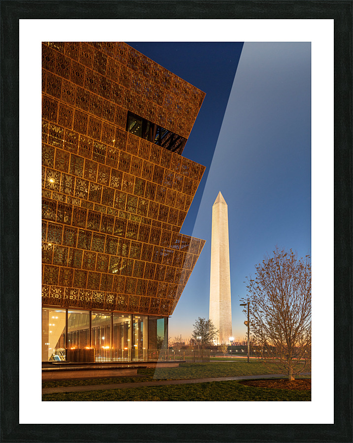 Reflection of Washington Monument  Framed Print Print