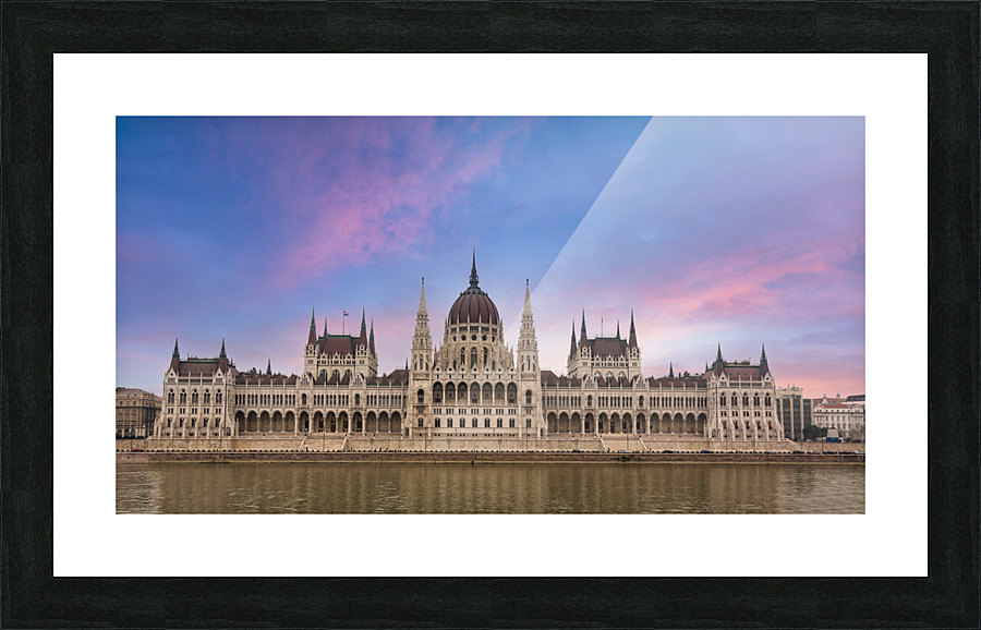 Hungarian Parliament Building in Budapest  Framed Print Print
