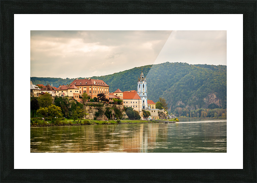 Ancient town of Durnstein in Austria Picture Frame print