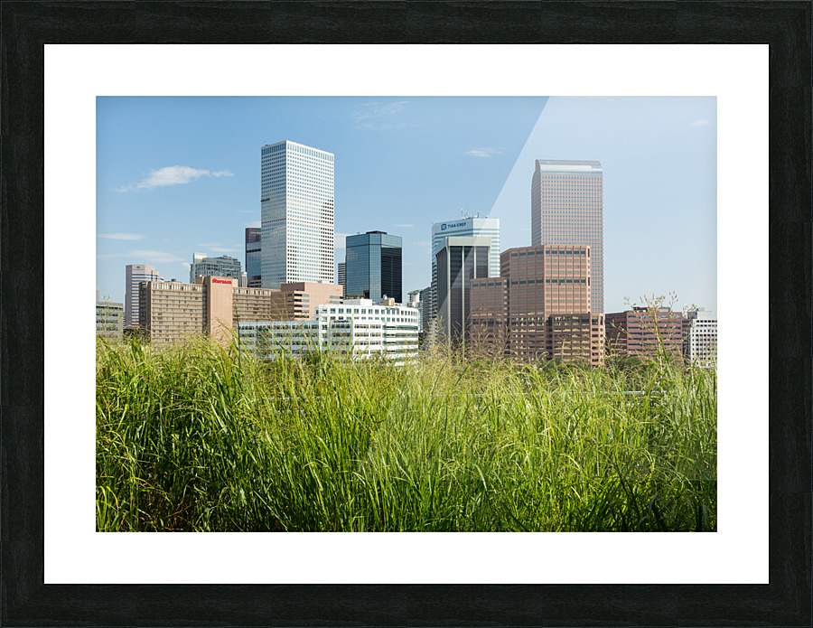 View of downtown buildings in Denver Picture Frame print