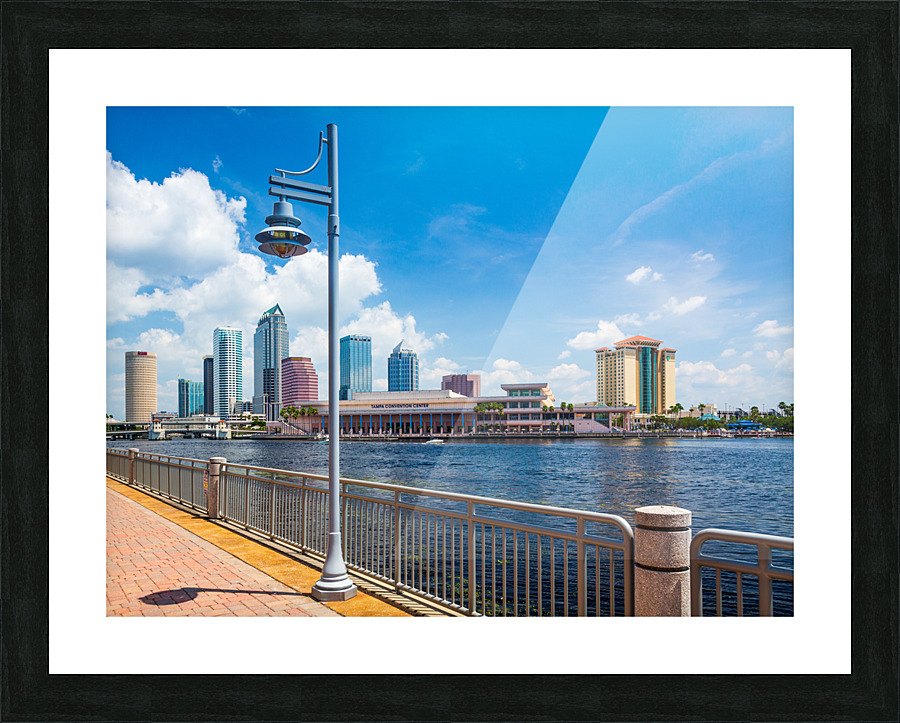 City skyline of Tampa Florida during the day Picture Frame print