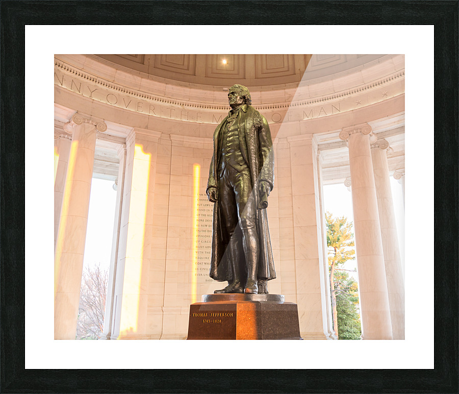 Statue of Thomas Jefferson Washington DC  Framed Print Print