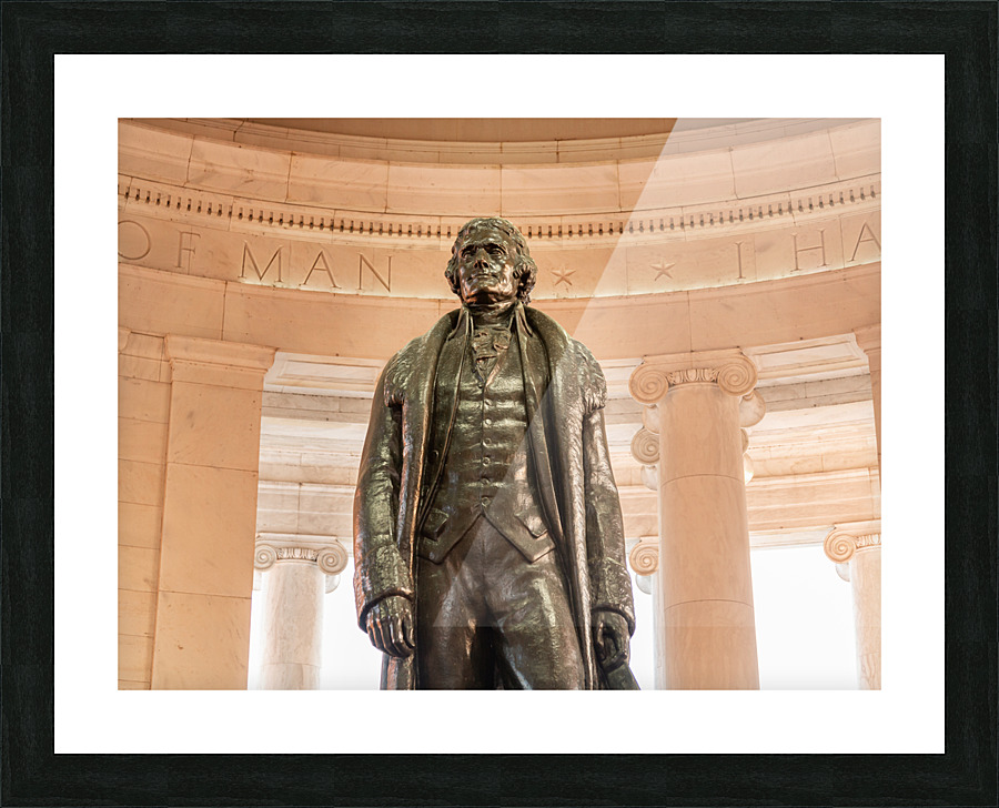 Statue of Thomas Jefferson Washington DC Picture Frame print