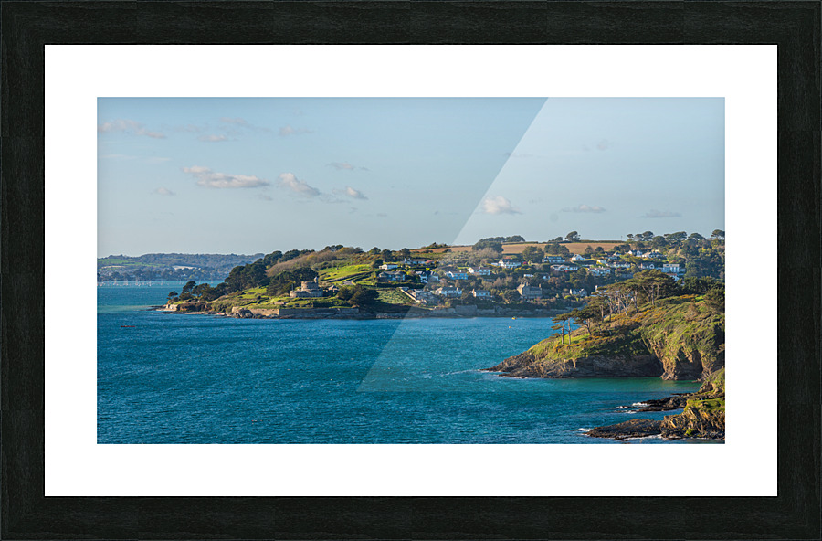 Seaside town of St Mawes in Cornwall  Framed Print Print