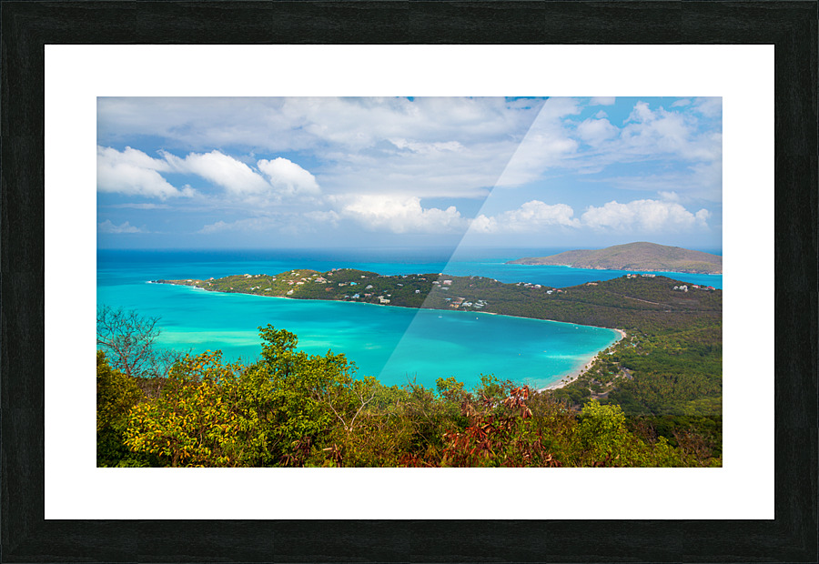 Panoramic view of Magens Bay Picture Frame print