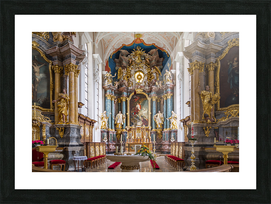 Interior Parish Church Gerlachsheim Germany Picture Frame print