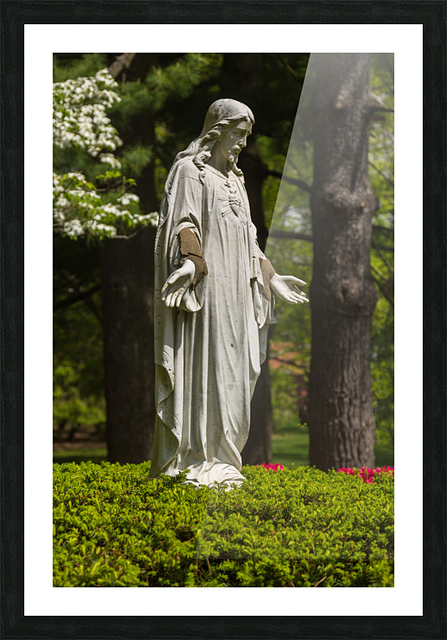 Statue Jesus at Cabrini College Pennsylvania Picture Frame print