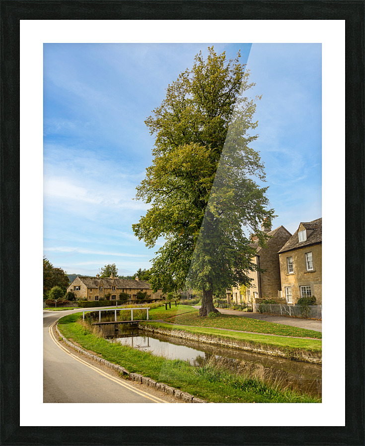 Old houses in Cotswold district of England  Framed Print Print